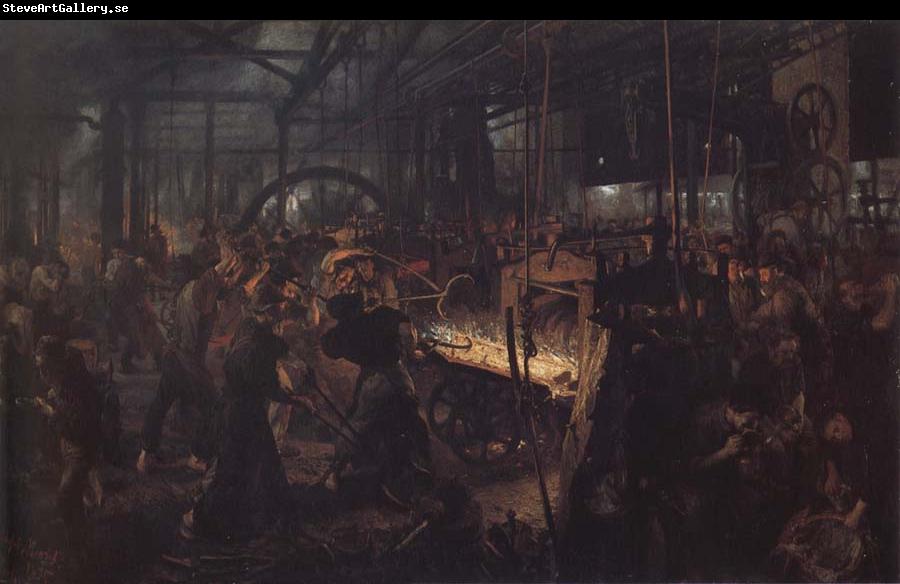 Adolph von Menzel The Iro-Rolling Mill